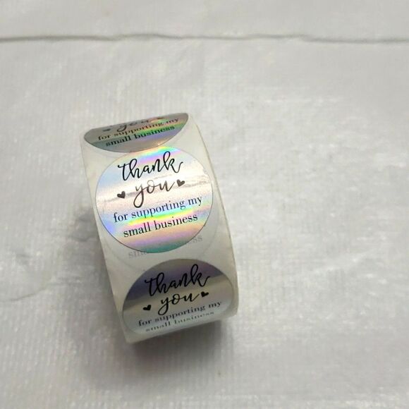 Thank you Stickers 1 Inch 500 pieces Count New - Picture 1 of 3